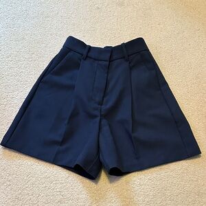 High rise tailored shorts